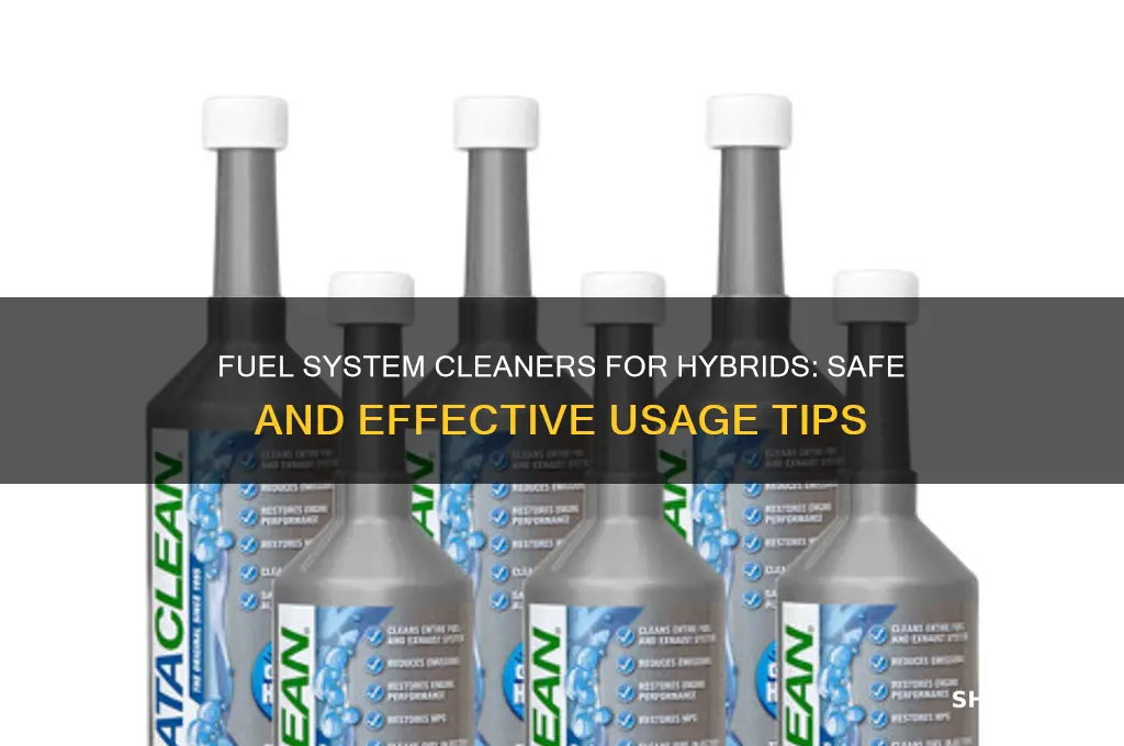 can i use fuel system cleaner on hybrids
