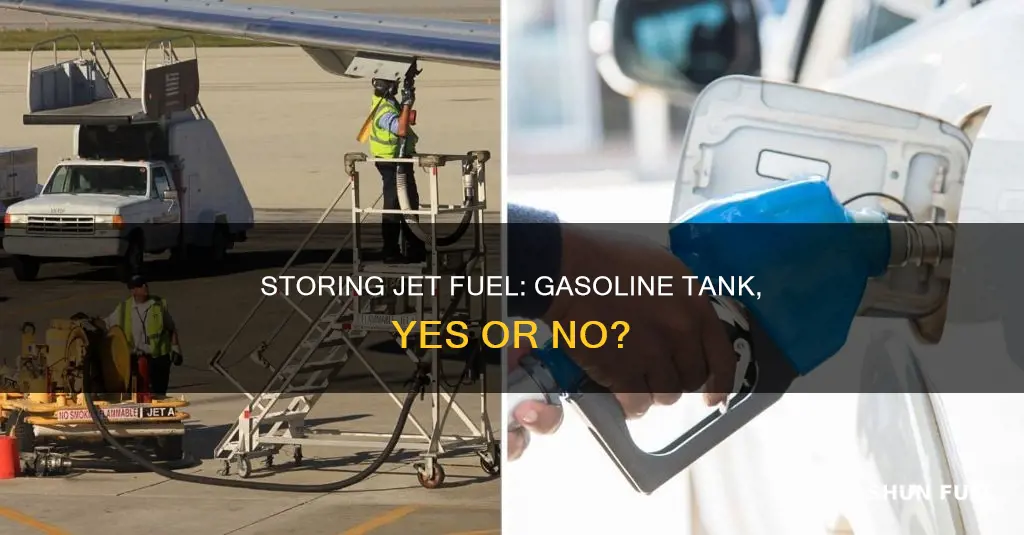 can i use gasoline tank for jet fuel