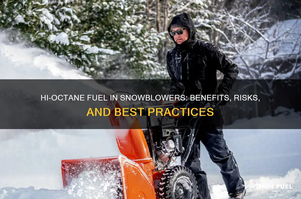 can i use hi octane fuel in snowblower