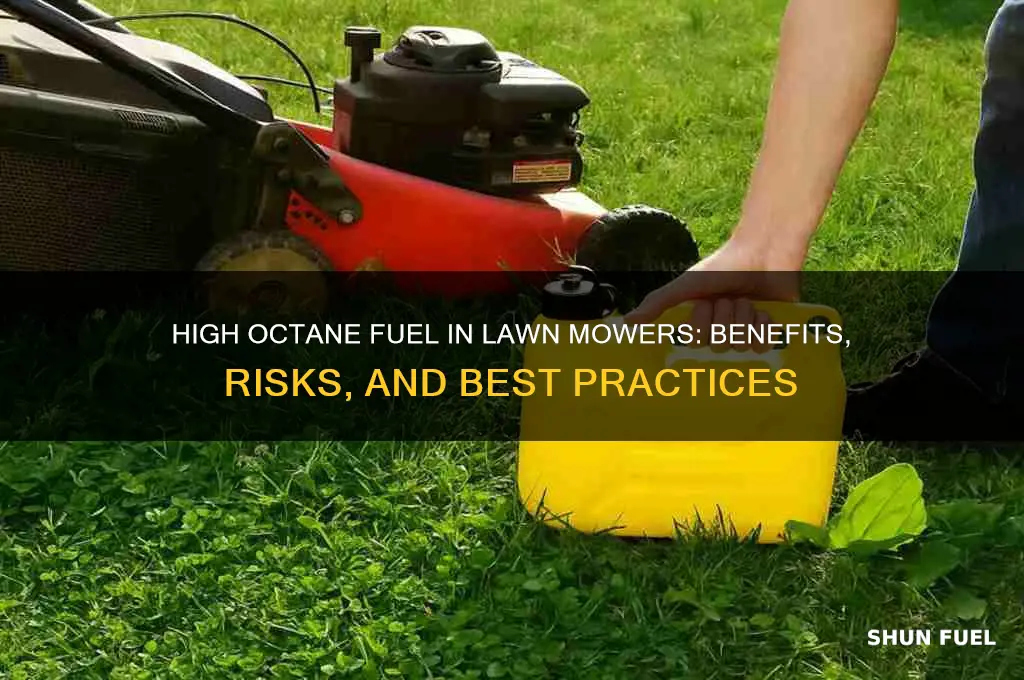 can i use high octane fuel in my lawn mower