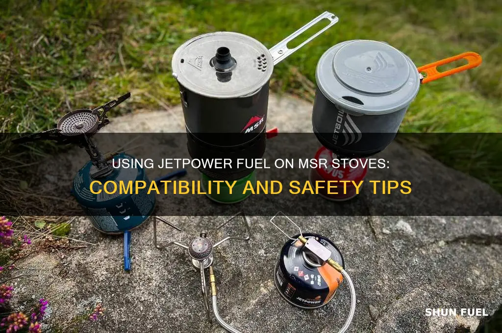 can i use jetpower fuel on a msr stove