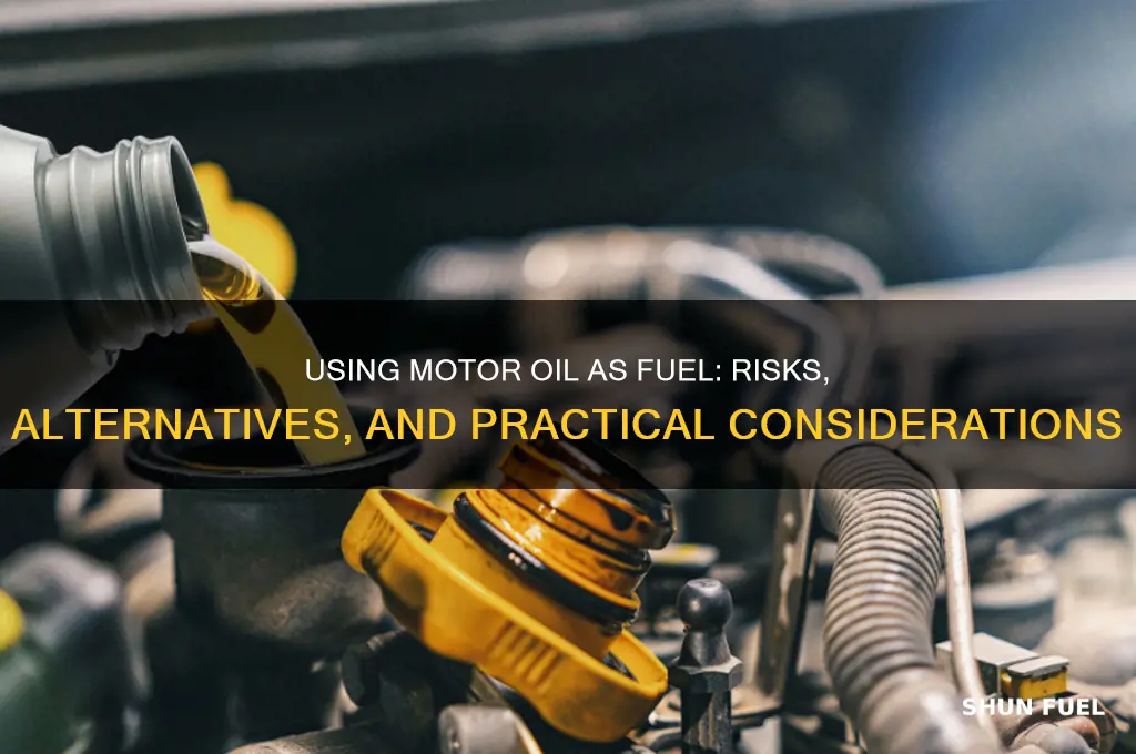 can i use motor oil as fuel