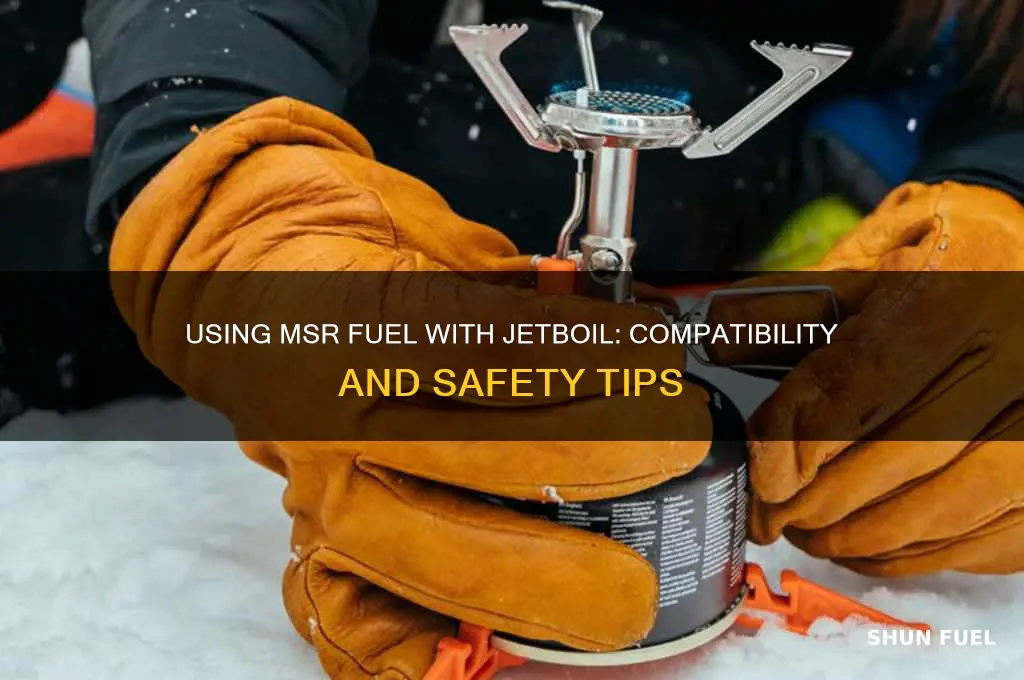 can i use msr fuel with jetboil