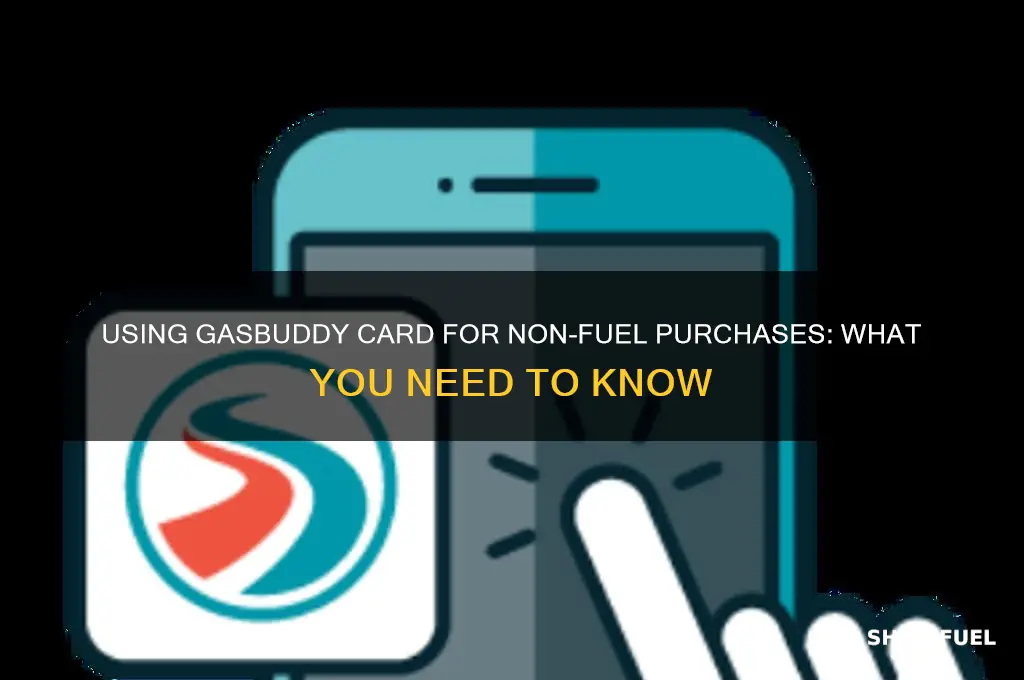 can i use my gasbuddy card for non fuel purchase
