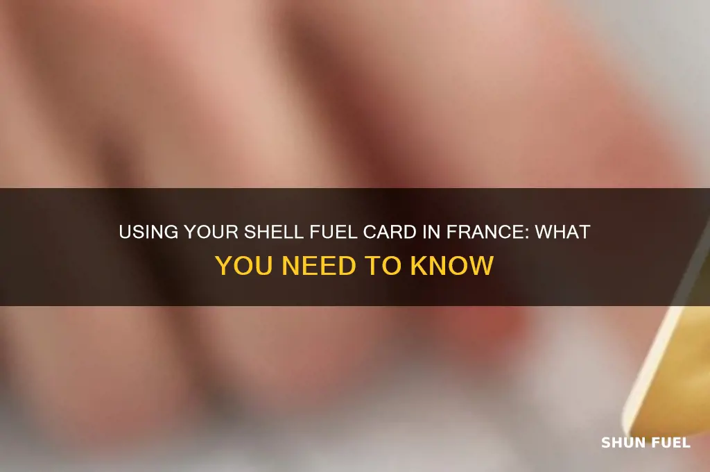 can i use my shell fuel card in france