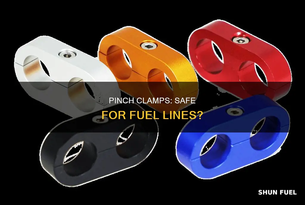 can i use pinch clamps on fuel lines