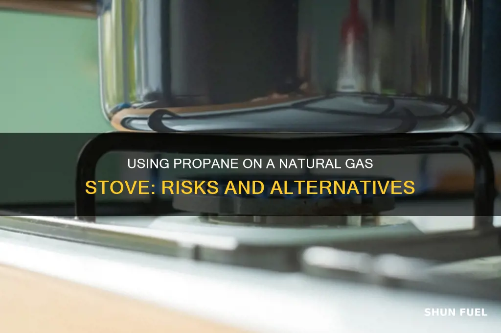 can i use propane fuel on a natural gas stove