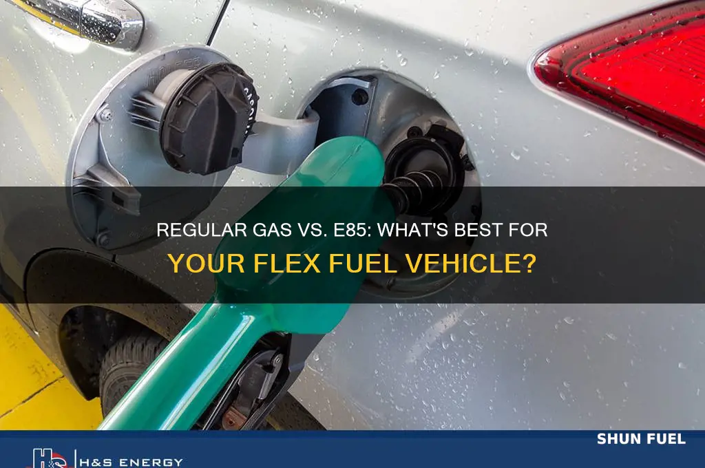 can i use regular gas on flex fuel e85 ethanol