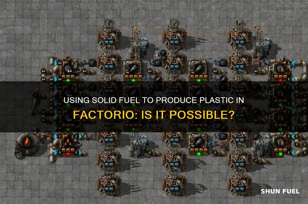 can i use solid fuel to make plastic factorio