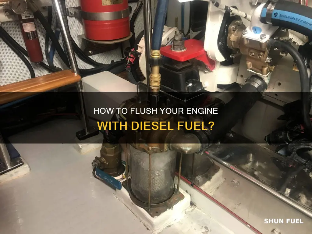 can i wash out an engine with diesel fuel