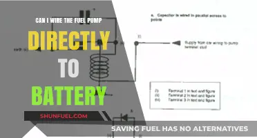 Wiring Fuel Pump Directly to Battery: Risks, Benefits, and Safety Tips