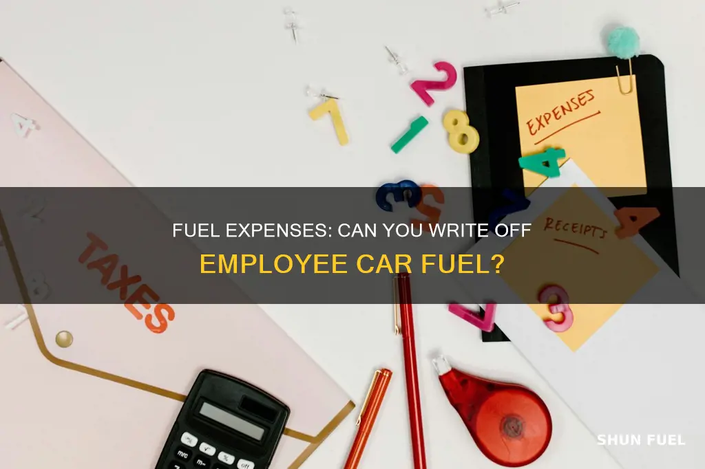 can i write off fuel put into employees cars