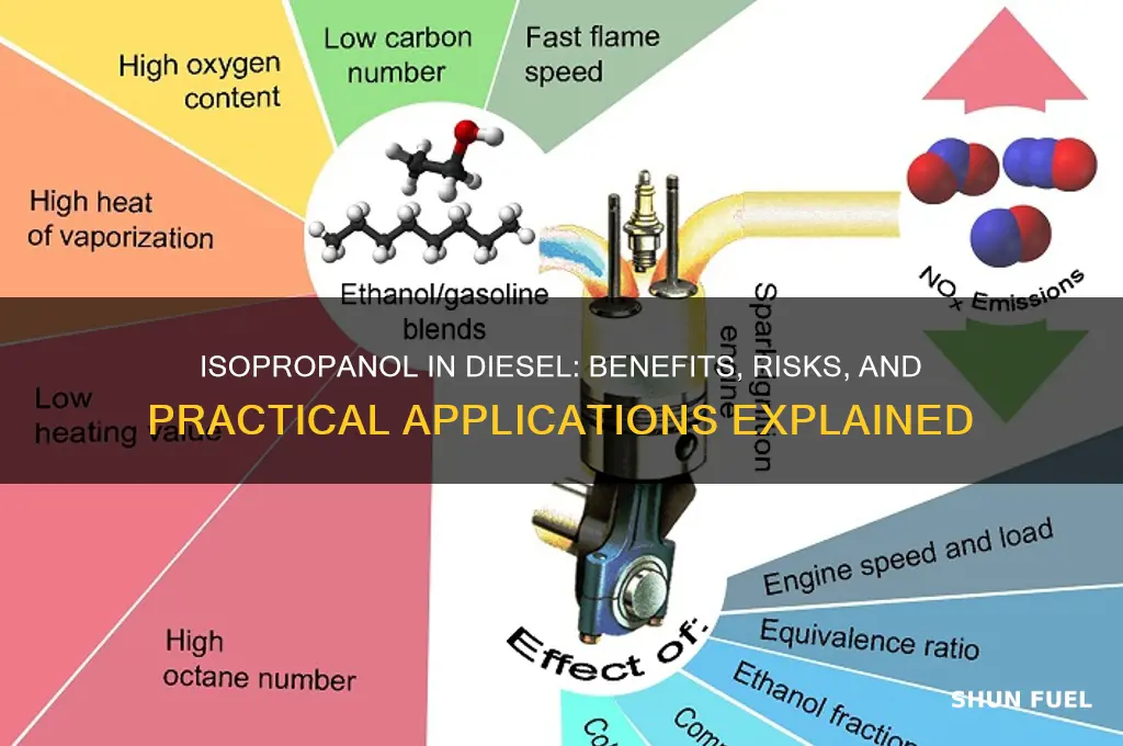 can isopropanol be added to deisel fuel