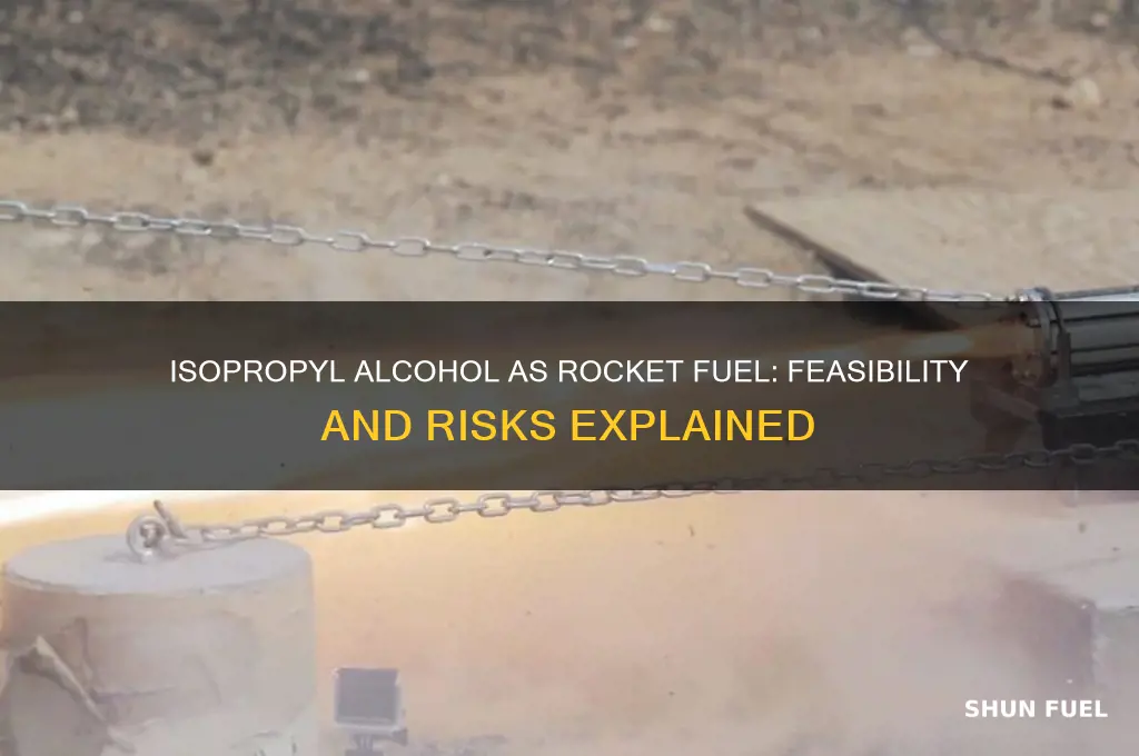 can isopropyl alchohol be used as ricket fuel