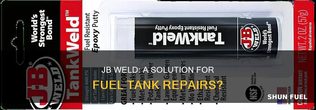 can jb weld be used on fuel tanks