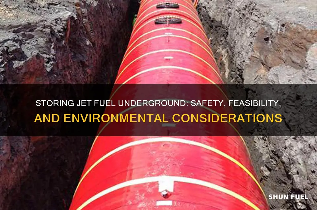 can jet fuel be stored underground