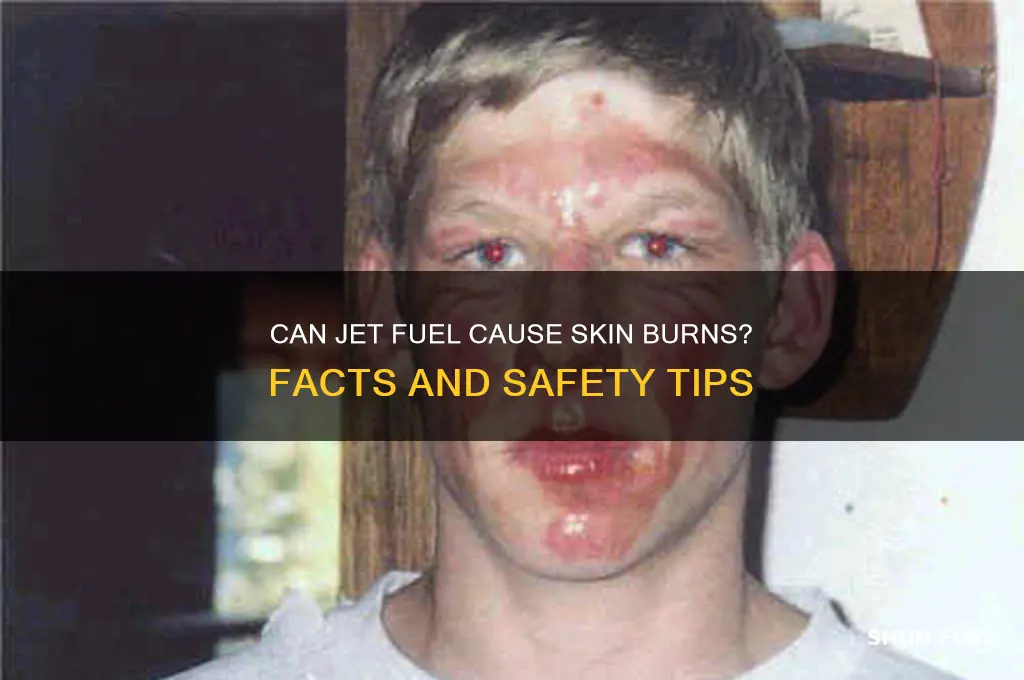 can jet fuel burn your skin