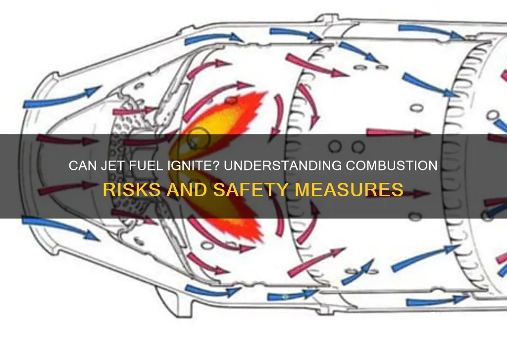 can jet fuel catch fire