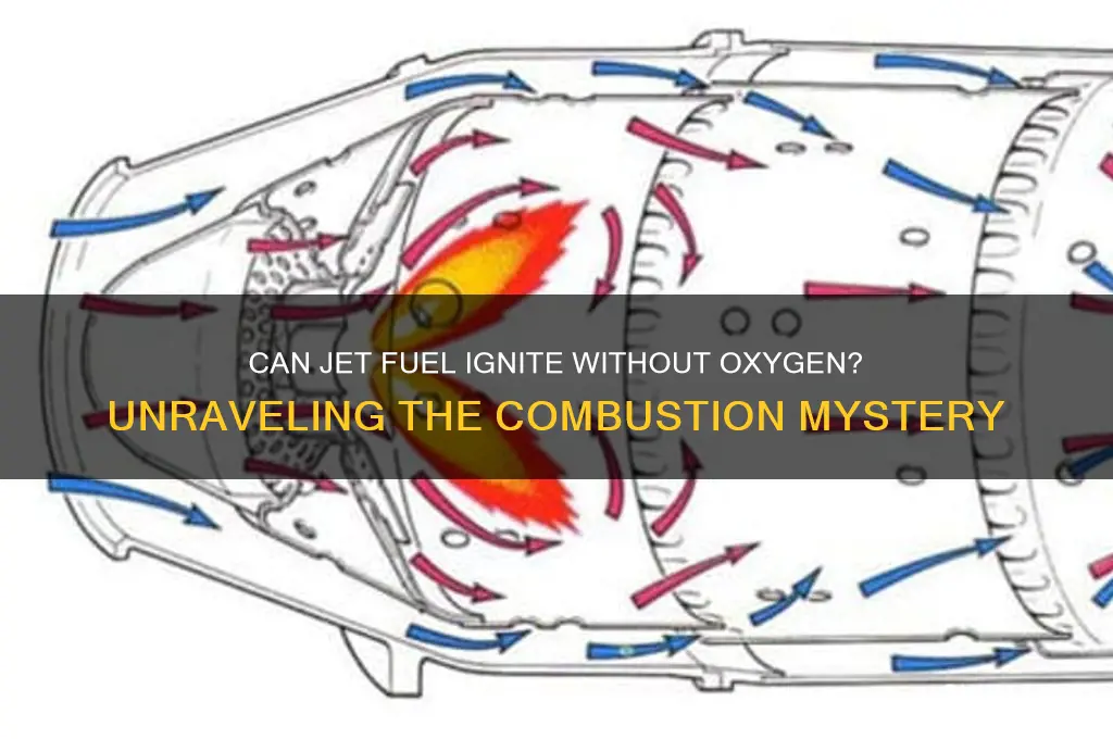 can jet fuel ignite without oxygen