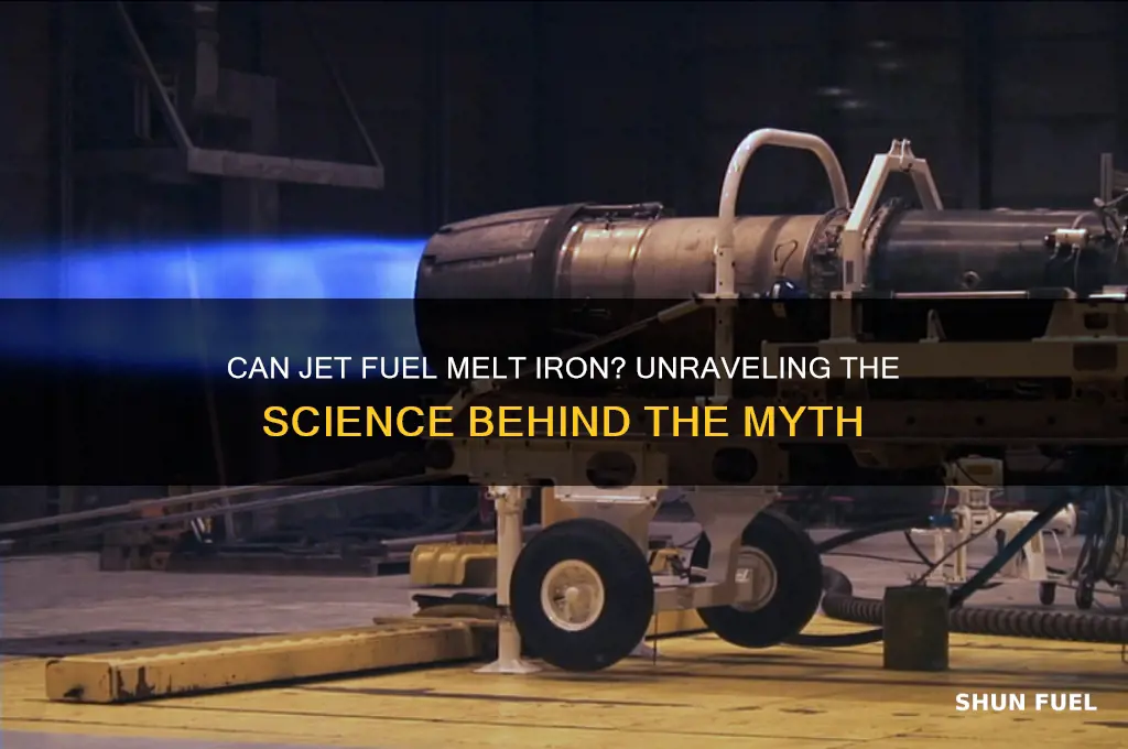 can jet fuel melt iron