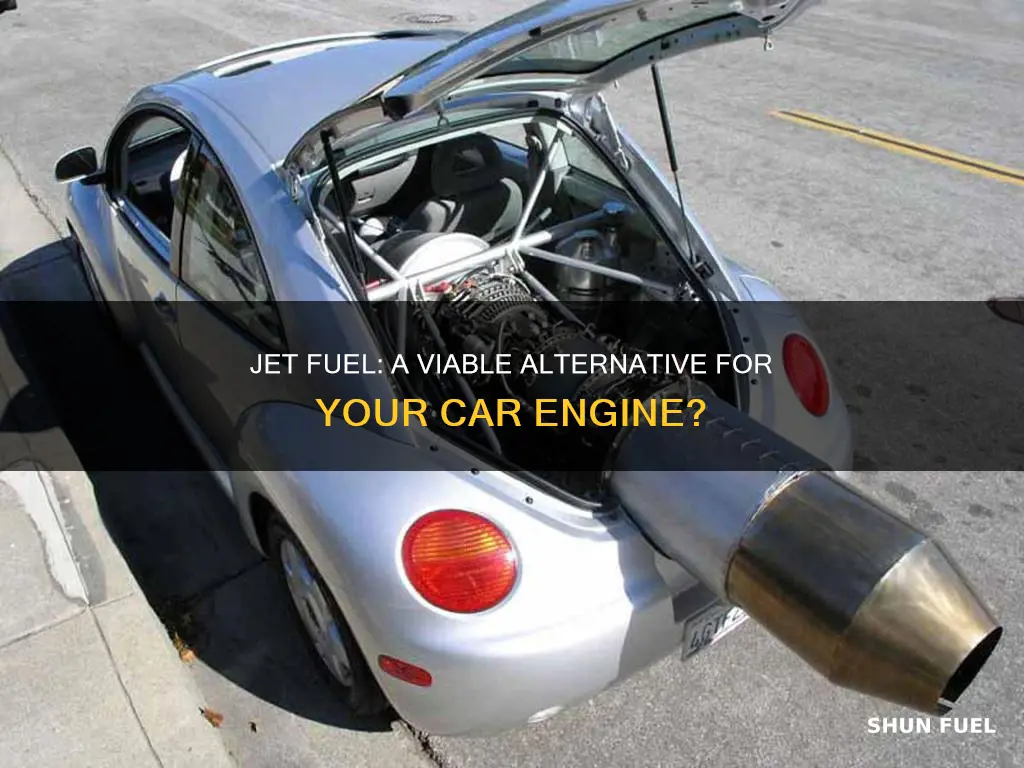 can jet fuel work on car