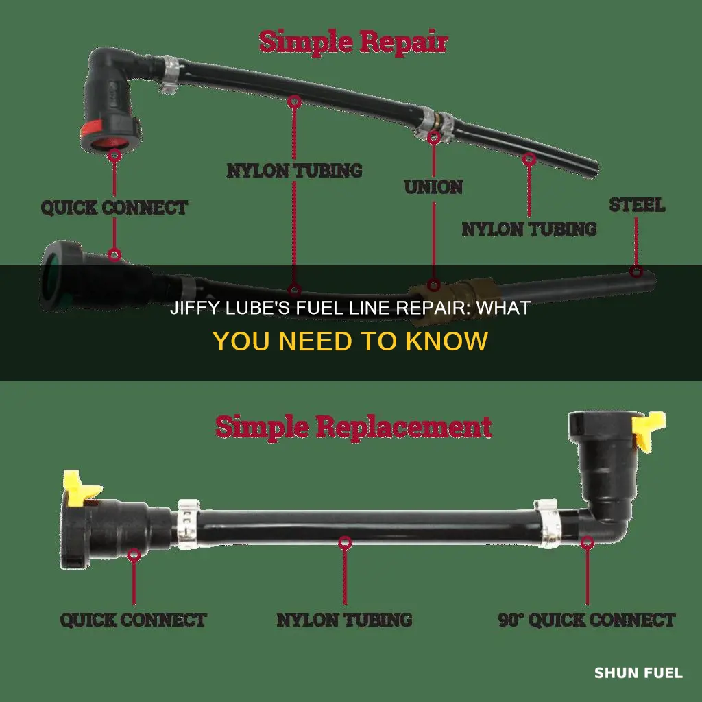 can jiffy lube repair fuel line