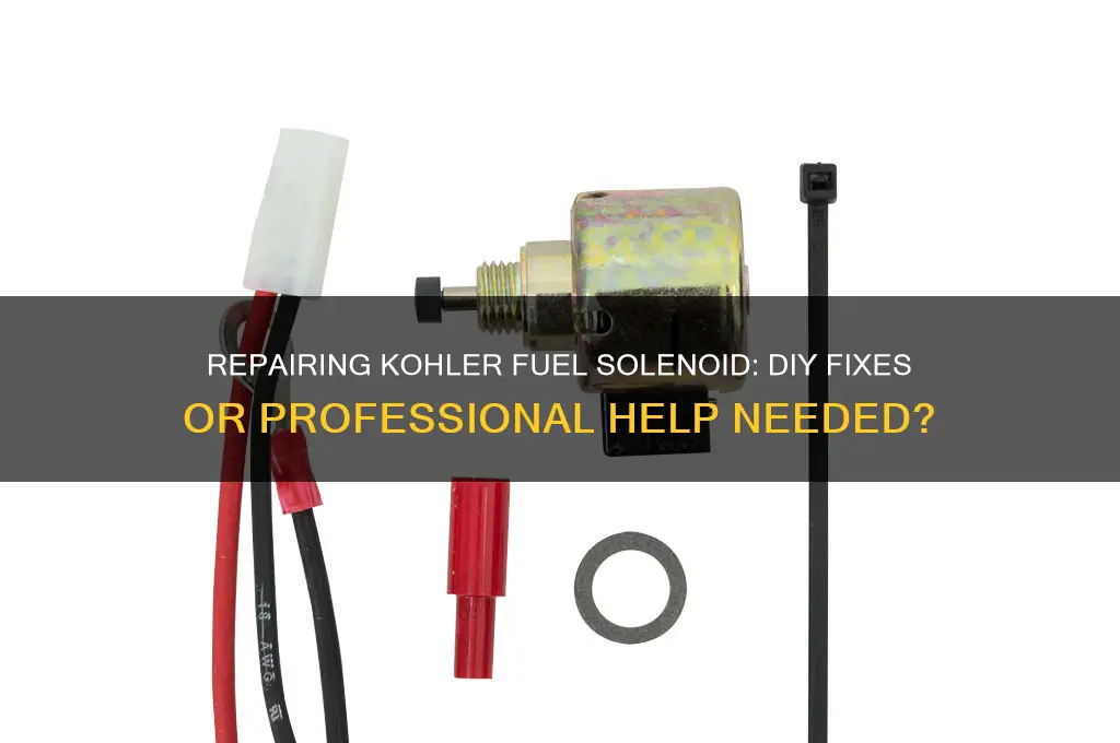 can kohler fuel solenoid be fixed