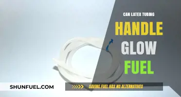 Can Latex Tubing Safely Handle Glow Fuel in RC Engines?