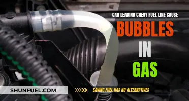 Leaking Chevy Fuel Line: Gas Bubble Culprit?