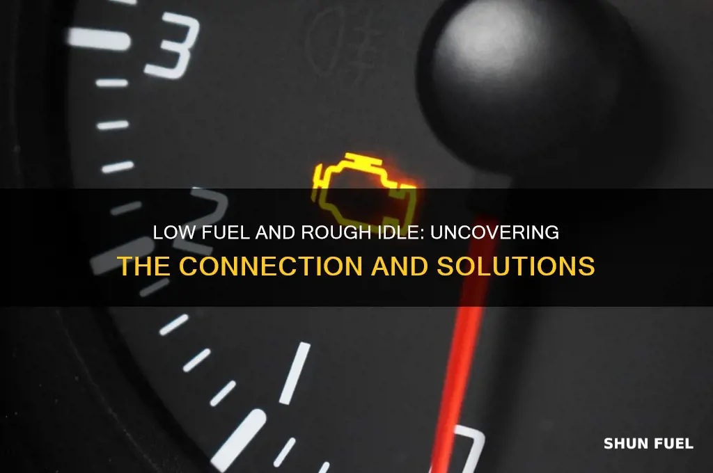 can low fuel cause rough idle