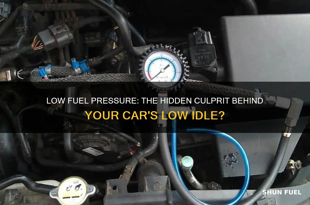 can low fuel pressure cause low idle