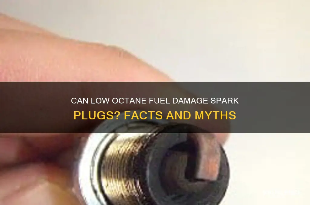 can low octane fuel break a spark plug