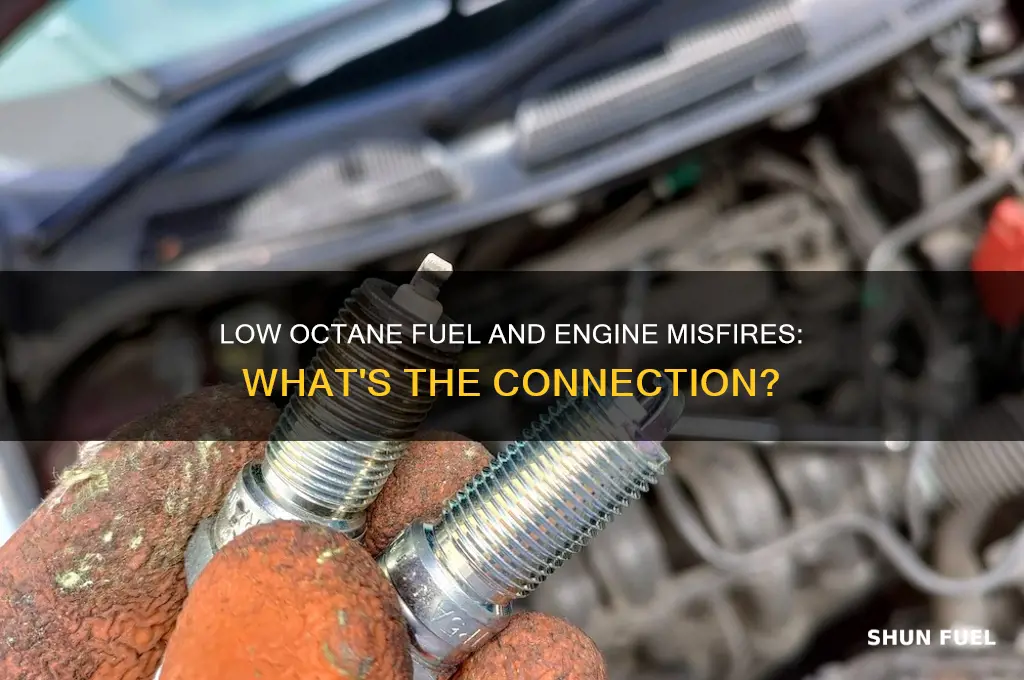 can low octane fuel cause misfire