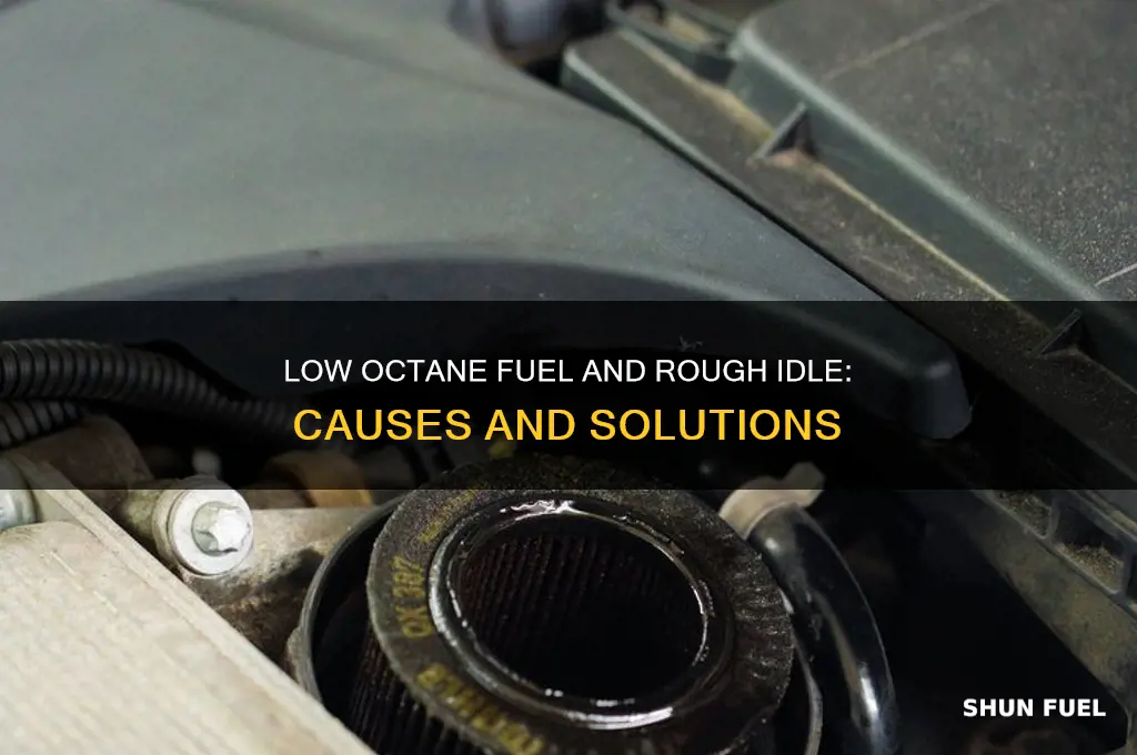 can low octane fuel cause rough idle