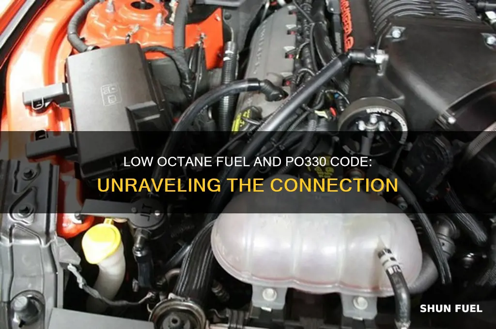 can low octane fuel give a po330 code