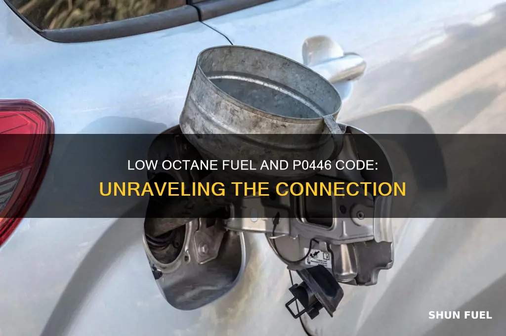 can low octane fuel give a po446 code