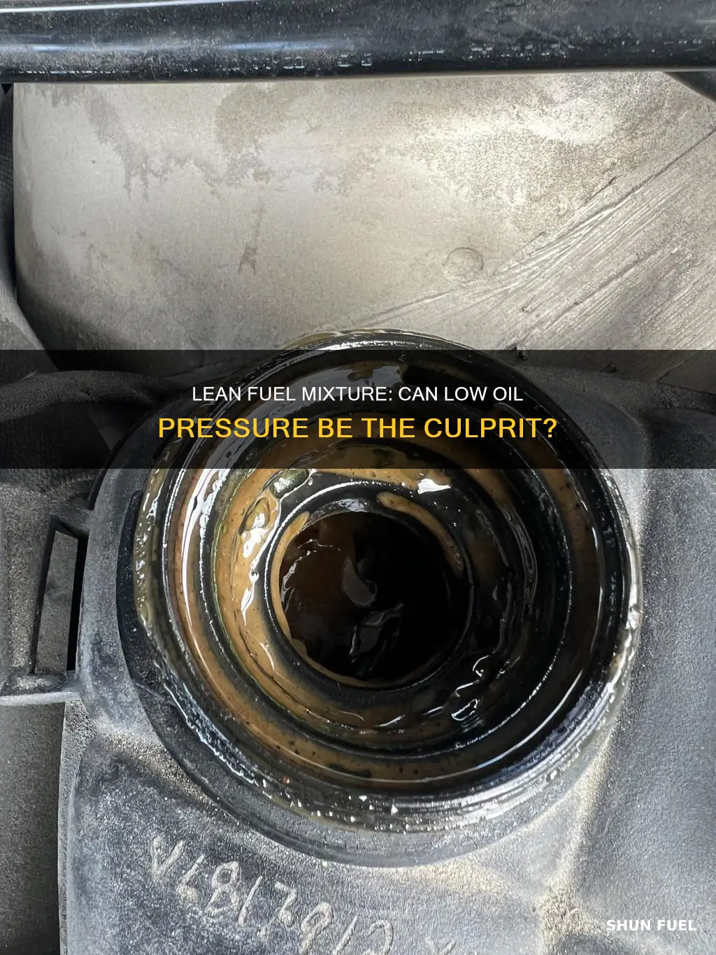 can low oil pressure cause lean fuel mixture