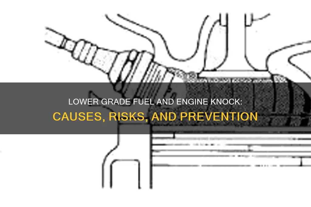 can lower grade fuel cause engine knock sound