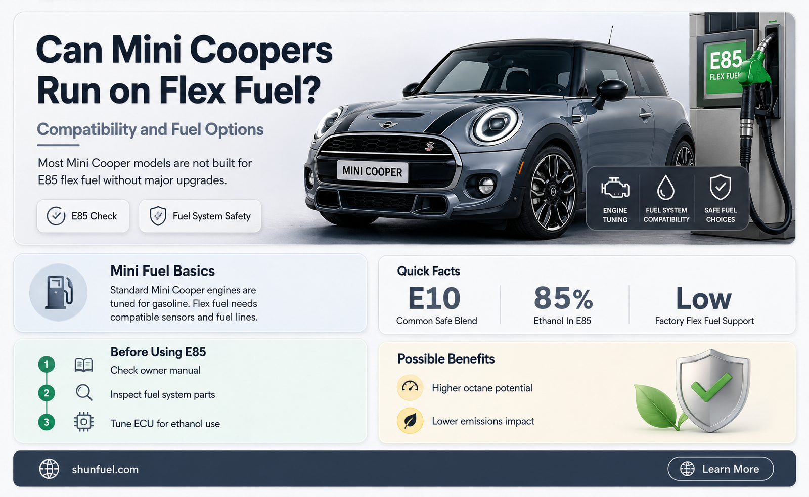 are mini coopers flex fuel