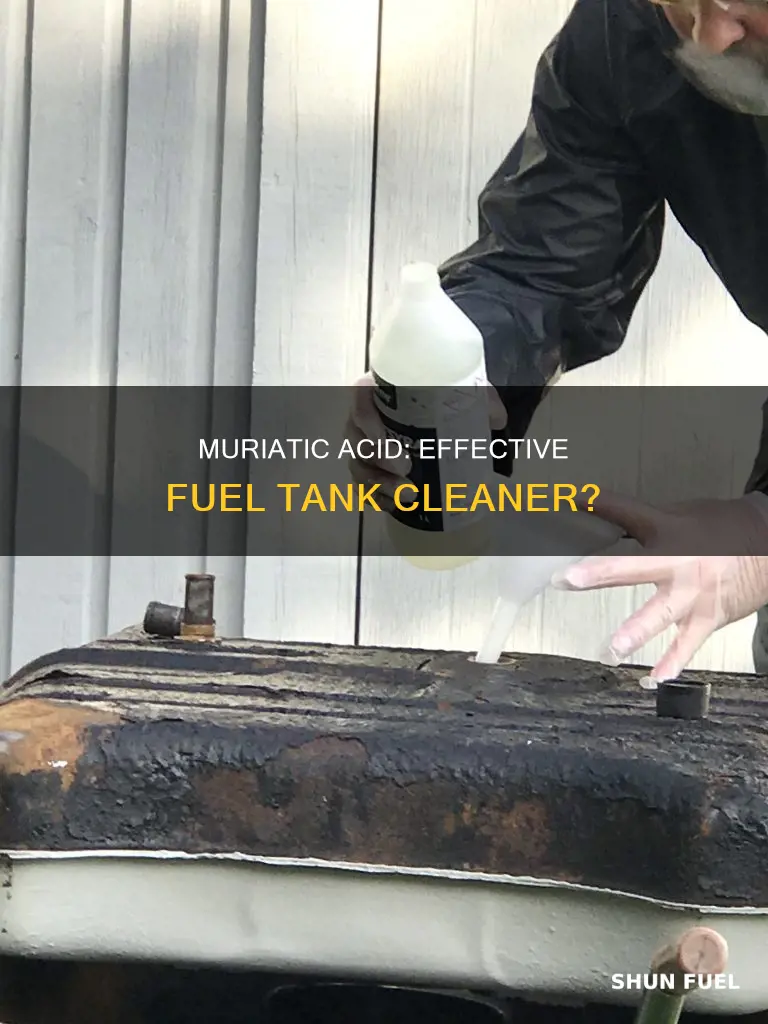 can muriatic clean fuel tank