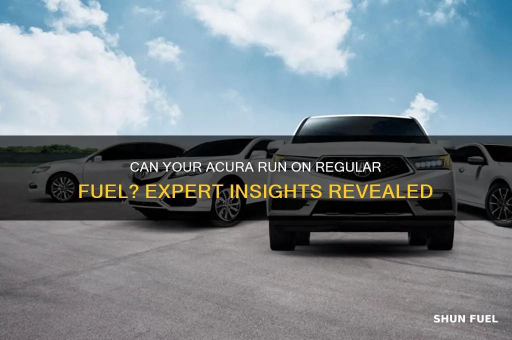 can my acura run on regular fuel