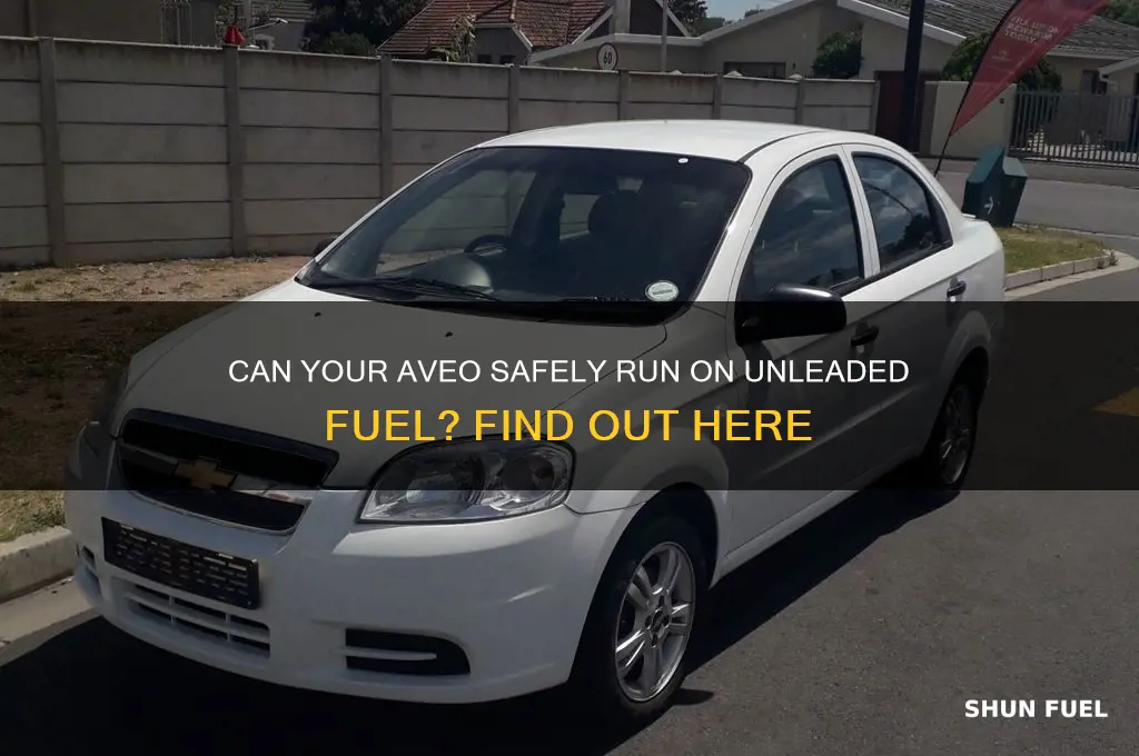 can my aveo handle unleaded fuel