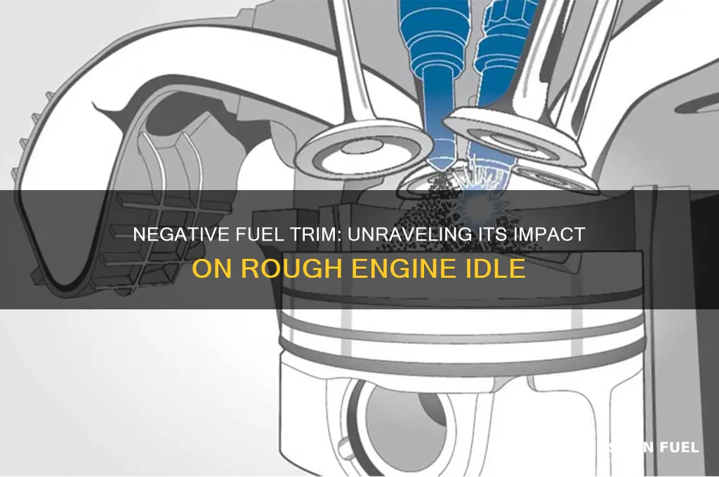 can negative fuel trim cause rough idle