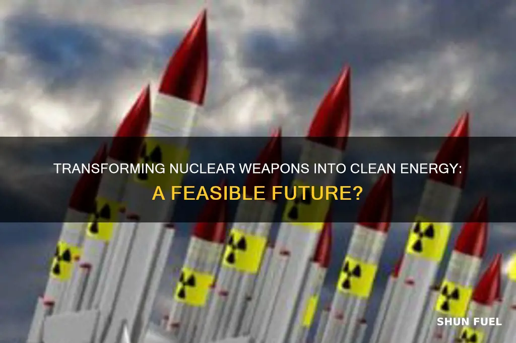 can nuclear weapon be transformed into nuclear power fuel