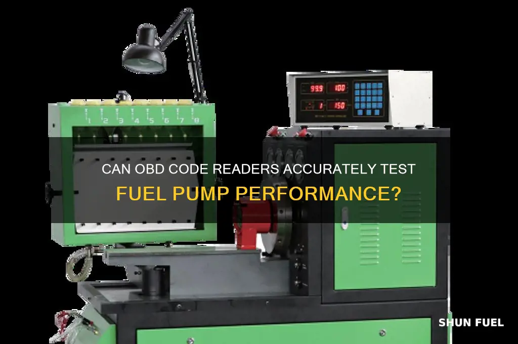 can obd code reader test fuel pump