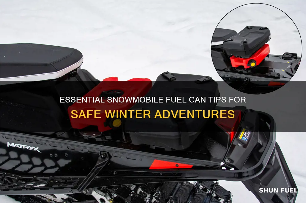 can of fuel for snowmobile