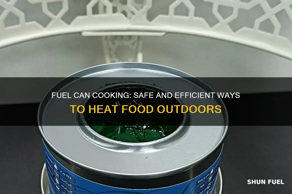 can of fuel to heat food