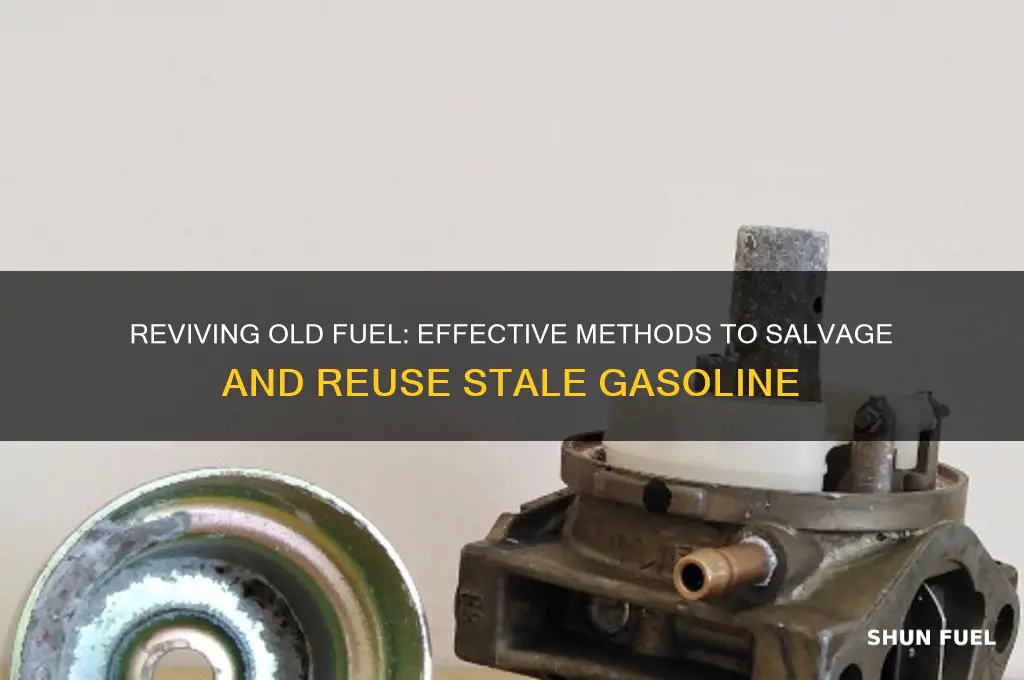 can old fuel be saved