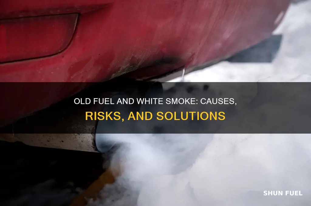 can old fuel cause white smoke