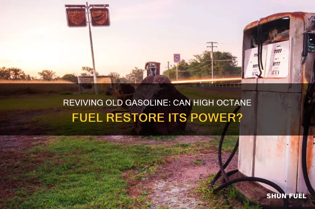 can older gasoline be restored by adding high octane fuel